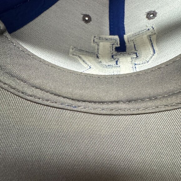 UK Kentucky Wildcats Basketball Hat Adjustable Strap Back Blue White Gray Cap OS - Picture 7 of 13